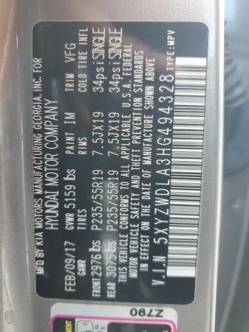 2017 HYUNDAI SANTA FE S - 5XYZWDLA3HG494328