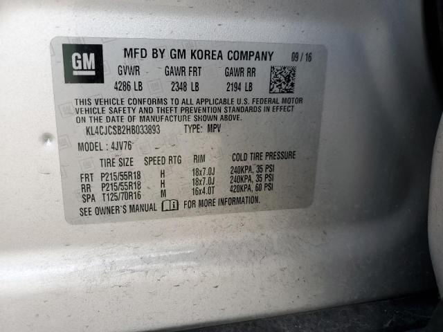 2017 BUICK ENCORE ESS - KL4CJCSB2HB033893
