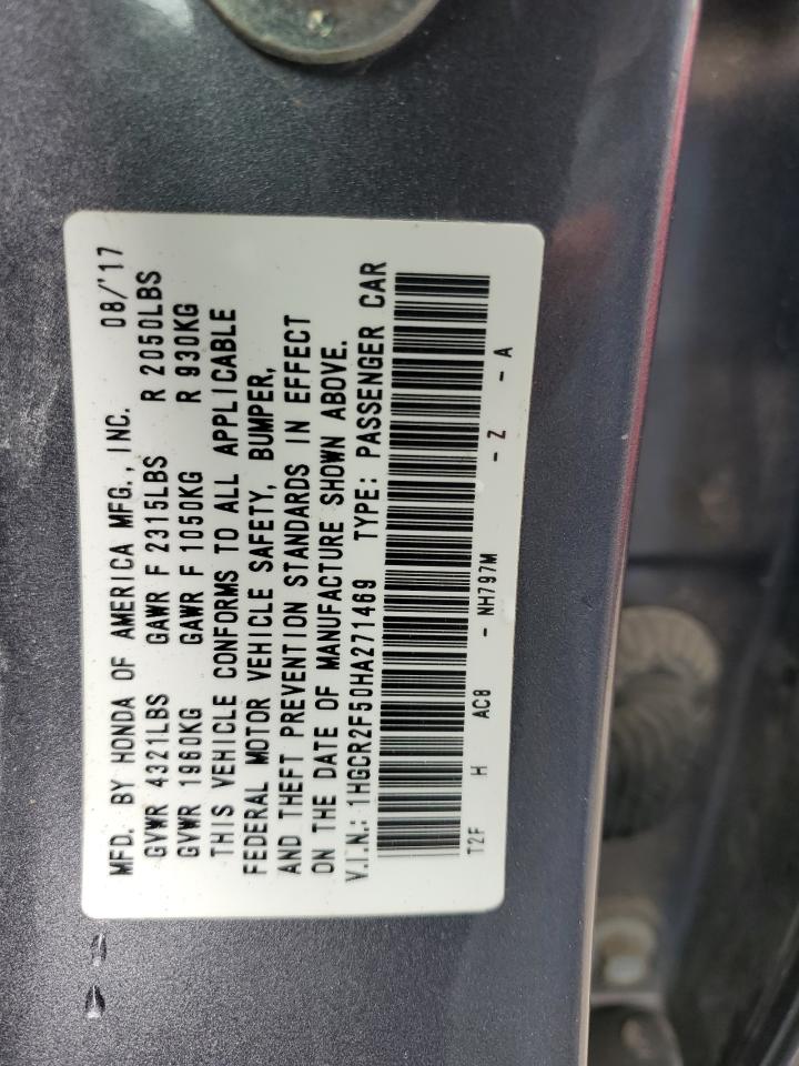 Lot #2845823791 2017 HONDA ACCORD SPO