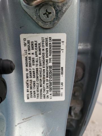 VIN 19XFB4F21DE204100 2013 Honda Civic, Hybrid no.13