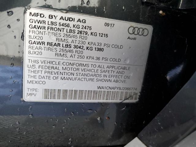2018 AUDI Q5 PRESTIG WA1CNAFY9J2066774