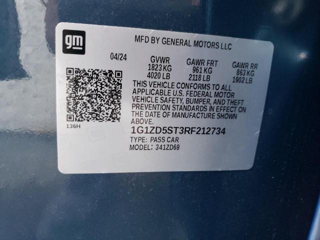 2024 CHEVROLET MALIBU LT - 1G1ZD5ST3RF212734