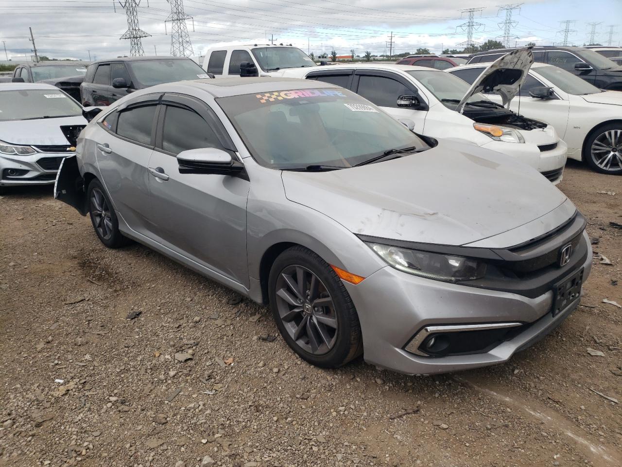 Lot #2940701312 2020 HONDA CIVIC EX