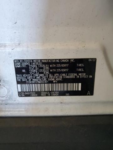 VIN 2T3H1RFV7NW202361 2022 Toyota RAV4, LE no.12