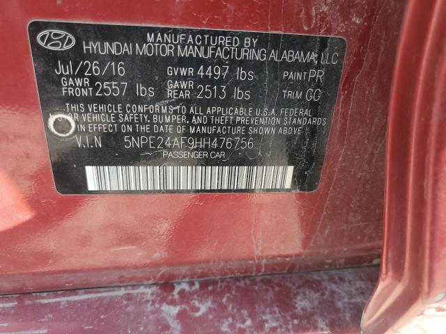 2017 HYUNDAI SONATA SE - 5NPE24AF9HH476756
