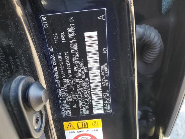 VIN 2T2BZMCA8GC020308 2016 Lexus RX, 350 Base no.13