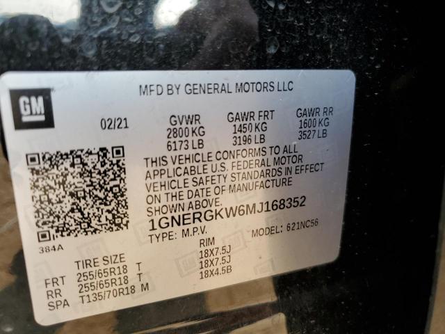 2021 CHEVROLET TRAVERSE L - 1GNERGKW6MJ168352