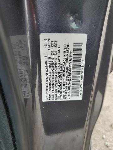 VIN 5FNRL5H63GB033302 2016 Honda Odyssey, Exl no.13