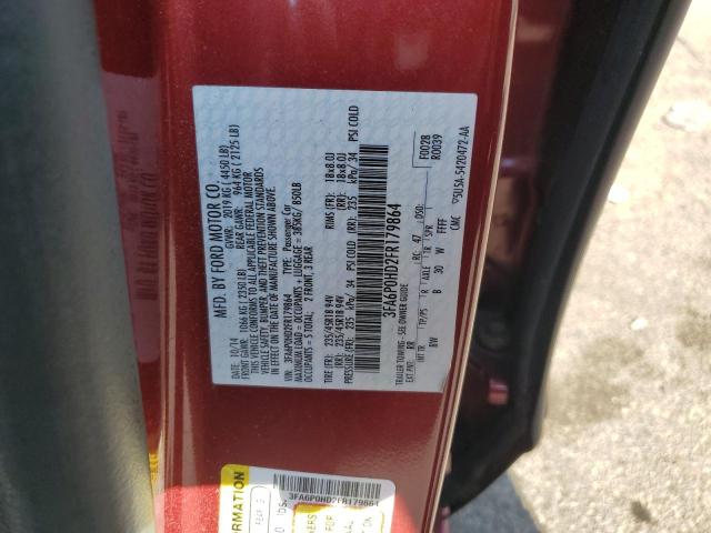 VIN 3FA6P0HD2FR179864 2015 Ford Fusion, SE no.12