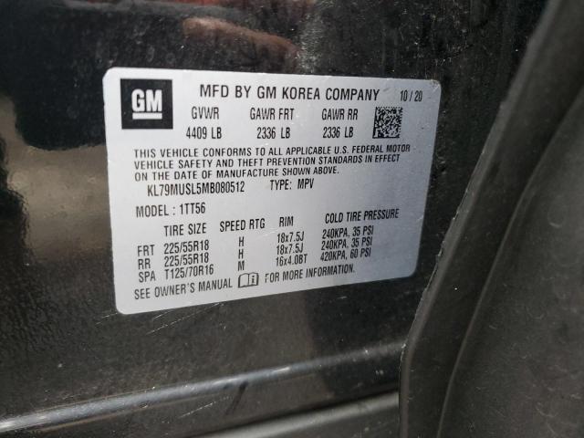 2021 CHEVROLET TRAILBLAZE - KL79MUSL5MB080512