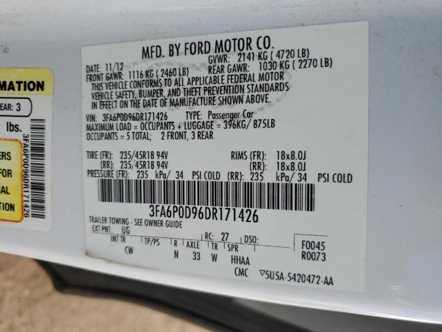 VIN 3FA6P0D96DR171426 2013 Ford Fusion, Titanium no.12