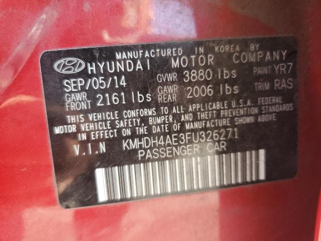 2015 HYUNDAI ELANTRA SE - KMHDH4AE3FU326271