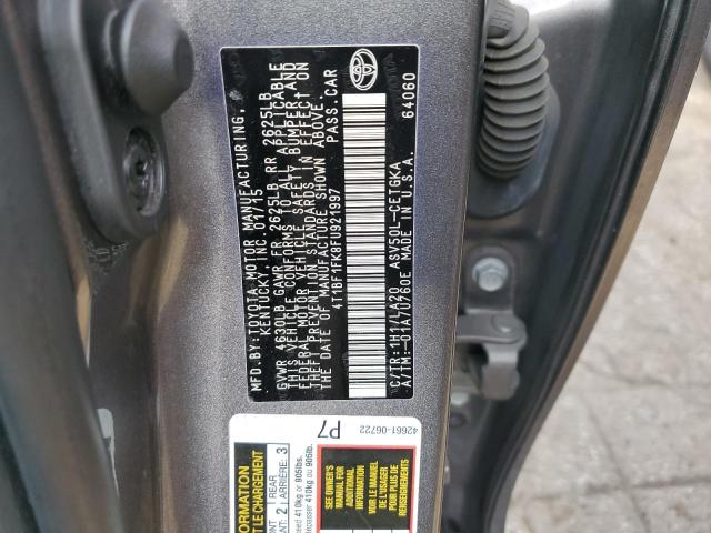 VIN 4T1BF1FK8FU921997 2015 Toyota Camry, LE no.12