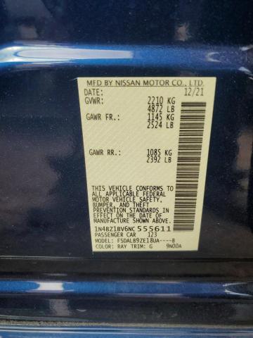2022 NISSAN LEAF S PLU - 1N4BZ1BV6NC555611
