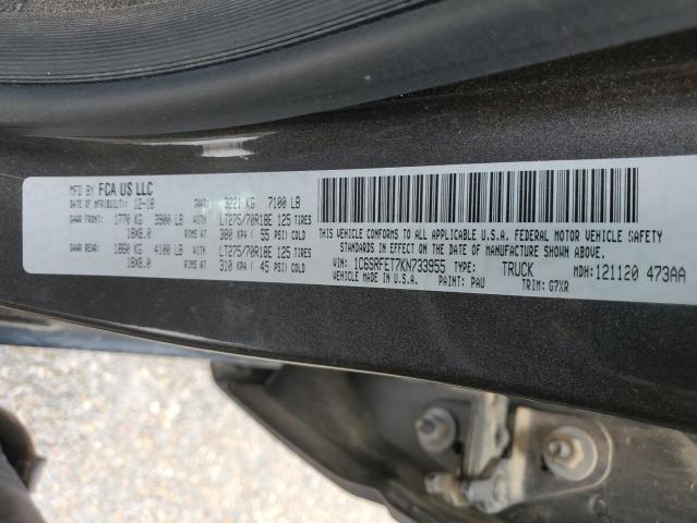 2019 RAM 1500 REBEL - 1C6SRFET7KN733955