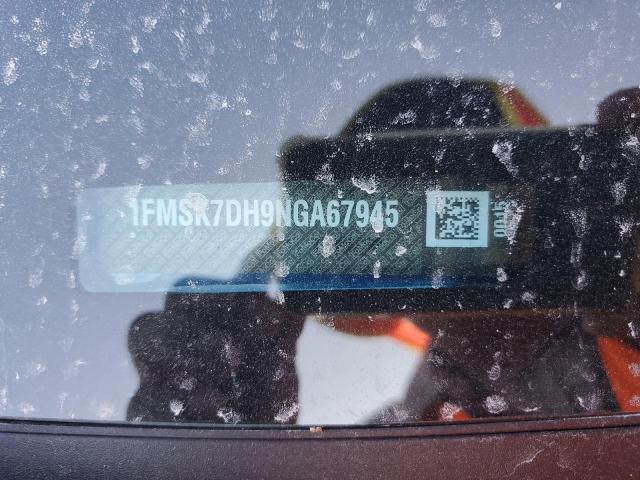 2022 FORD EXPLORER X - 1FMSK7DH9NGA67945