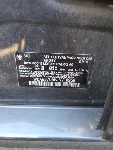 2018 BMW 340 XI - WBA8B7G56JNV10958