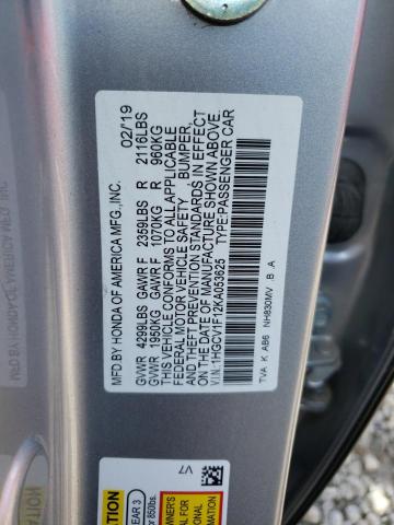 2019 HONDA ACCORD LX - 1HGCV1F12KA053625