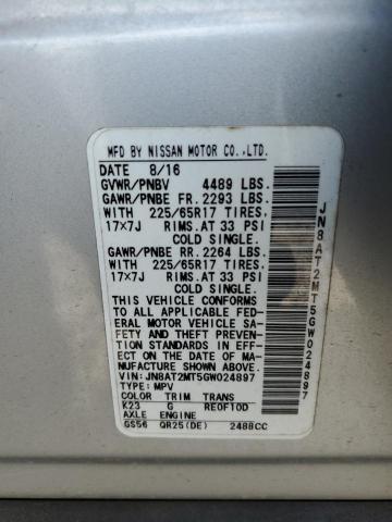 2016 NISSAN ROGUE S - JN8AT2MT5GW024897
