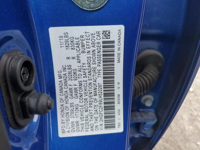 2020 HONDA CIVIC SPOR - 2HGFC2F89LH520287