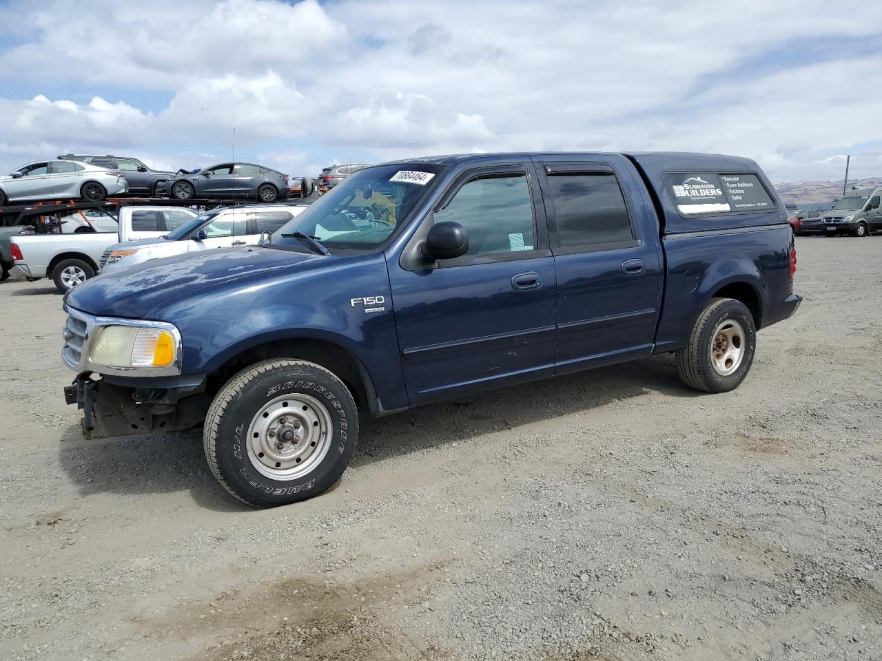 FORD F150 SUPER 2003 blue  gas 1FTRW07633KB14583 photo #1