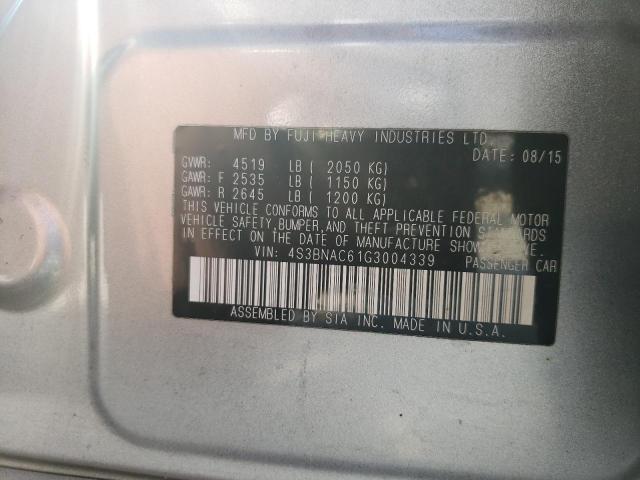 2016 SUBARU LEGACY 2.5 - 4S3BNAC61G3004339