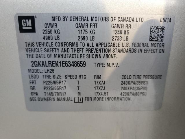 2014 GMC TERRAIN SL 2GKALREK1E6348659  70422494