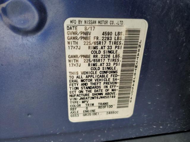 2018 NISSAN ROGUE S - JN8AT2MT6JW450749