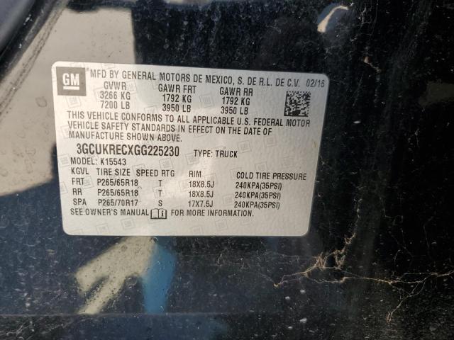 2016 CHEVROLET SILVERADO - 3GCUKRECXGG225230