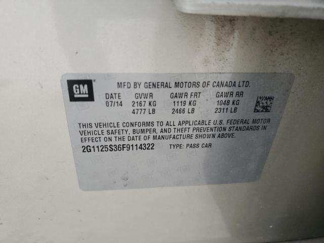 2015 CHEVROLET IMPALA LT - 2G1125S36F9114322
