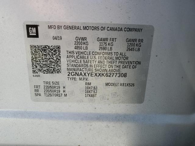 2019 CHEVROLET EQUINOX PR - 2GNAXYEXXK6277308