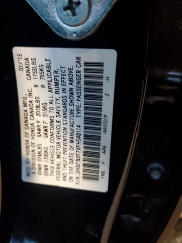 2015 HONDA CIVIC SE 2HGFB2F7XFH548114
