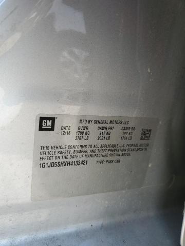 2017 CHEVROLET SONIC LT - 1G1JD5SHXH4133421