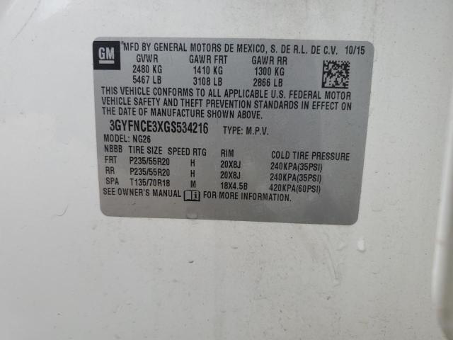 2016 CADILLAC SRX PERFOR - 3GYFNCE3XGS534216