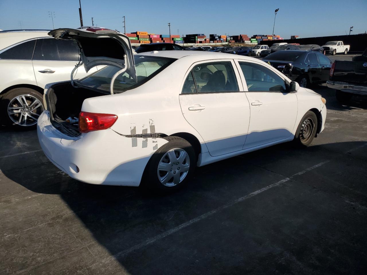 TOYOTA COROLLA BA 2009 white  gas JTDBL40E199054256 photo #4