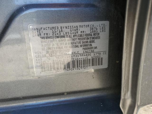 2019 NISSAN SENTRA S - 3N1AB7AP0KY269727