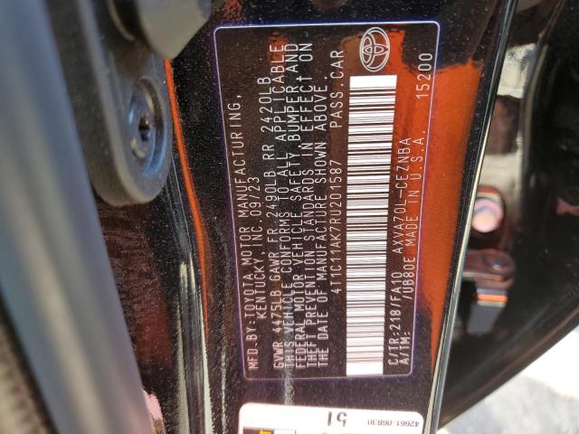 VIN 4T1C11AK7RU201587 2024 Toyota Camry, LE no.12