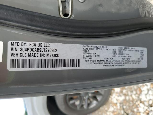 2020 DODGE JOURNEY SE - 3C4PDCAB9LT276902