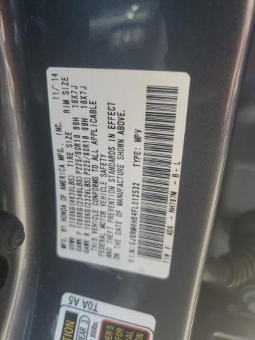 2015 HONDA CR-V TOURI - 5J6RM4H94FL012532