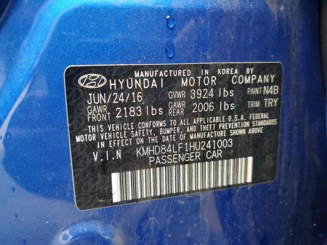 2017 HYUNDAI ELANTRA SE - KMHD84LF1HU241003