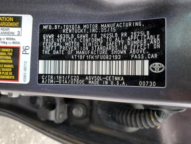 VIN 4T1BF1FK1FU082193 2015 Toyota Camry, LE no.13