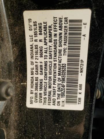 2019 HONDA INSIGHT LX 19XZE4F19KE026283  69880904