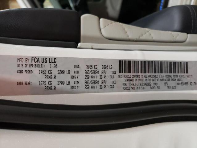2020 JEEP GRAND CHER - 1C4RJFJT3LC248312