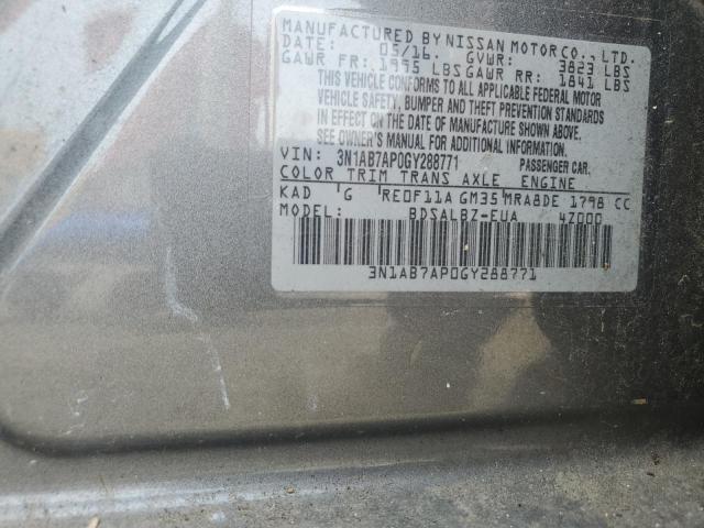 2016 NISSAN SENTRA S - 3N1AB7AP0GY288771