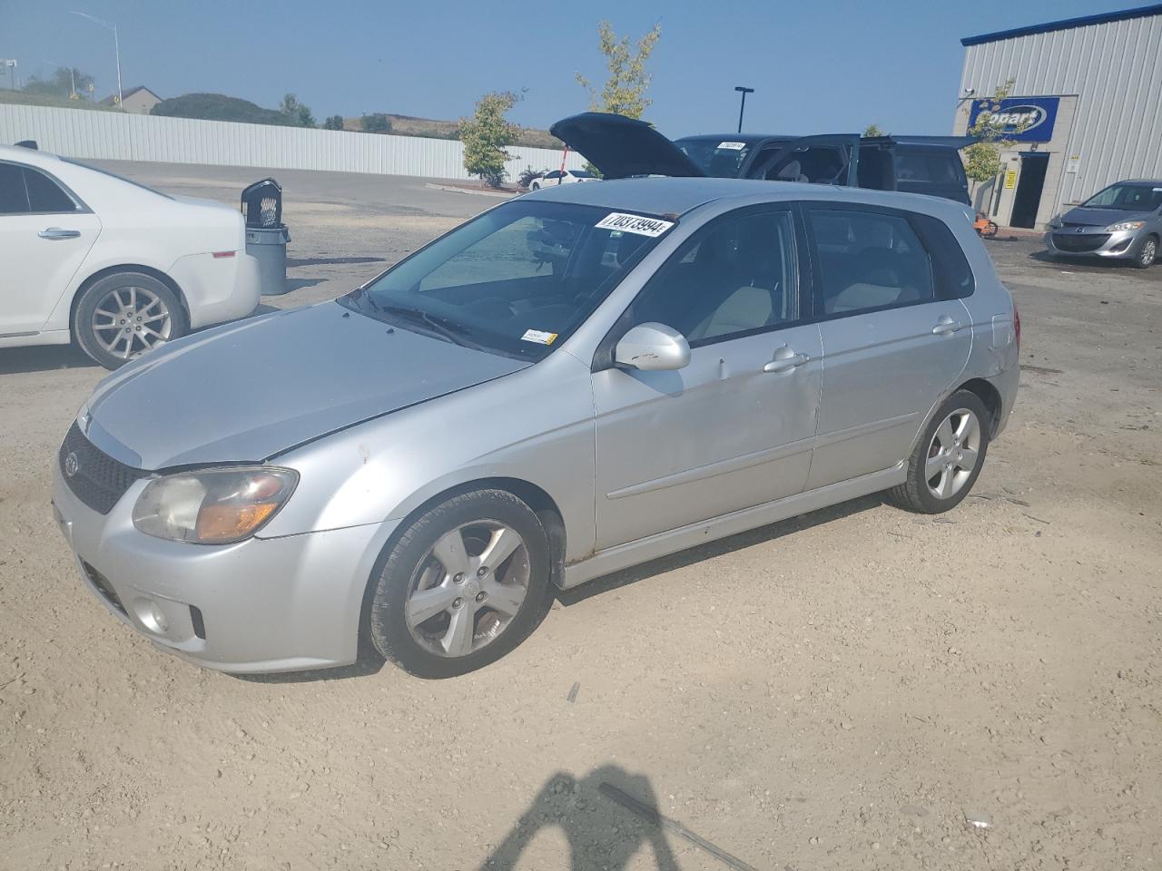 KIA SPECTRA SX 2009 silver  gas KNAFE241895024764 photo #1