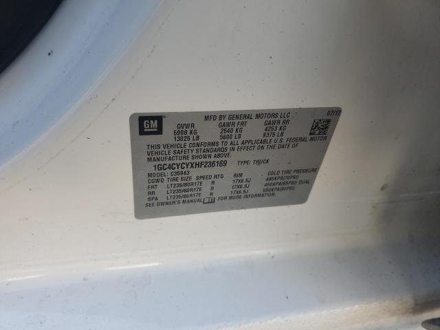 2017 CHEVROLET SILVERADO - 1GC4CYCYXHF236169