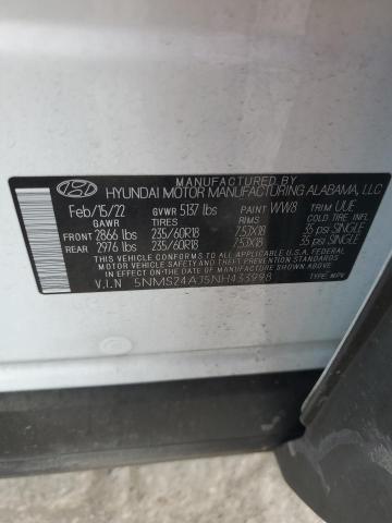 2022 HYUNDAI SANTA FE S - 5NMS24AJ5NH433998