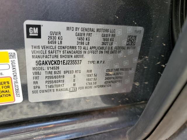 VIN 5GAKVCKD1EJ235537 2014 BUICK ENCLAVE no.13