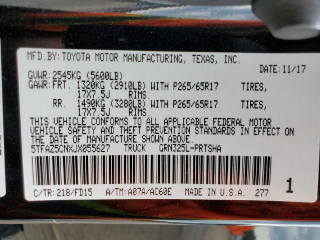 2018 TOYOTA TACOMA DOU - 5TFAZ5CNXJX055627