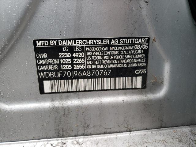 2006 MERCEDES-BENZ E 500 #3155820495